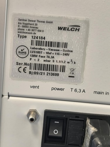 Sistema di aspirazione automatico a membrana Welch LVS 105 T-10 ef+ - Foto 8 di 8