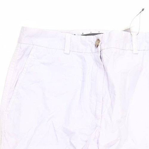 Marks and Spencer Women's White Cotton Trousers Size 6 - Picture 5 of 12