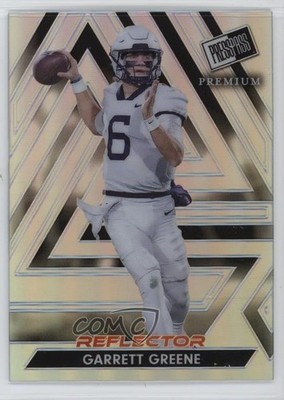 2024 Leaf Press Pass Premium Silver Prismatic Reflector /35 Garrett Greene 3hd