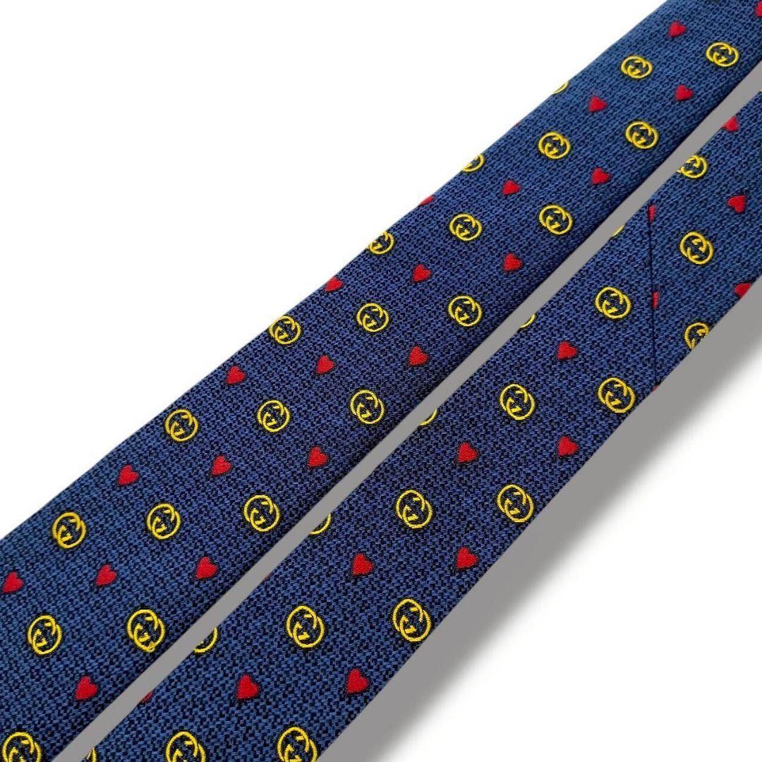 Mint Gucci Narrow Interlocking Heart Jacquard Tie… - image 3