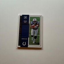 2018 Panini Quest Jumbo Rookie Memorabilia Nyheim Hines #QJ-NH Colts NFL