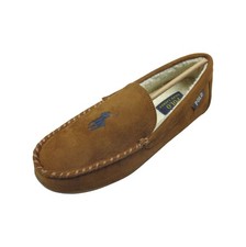 Polo Ralph Lauren Men's Snuff Brown Declan Pony Logo Slippers 12 