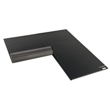 Dollamur 10&rsquo;x10&rsquo;x1.25&rdquo; Wrestling Mat, Black, Home Workouts, FLEXI-Connect
