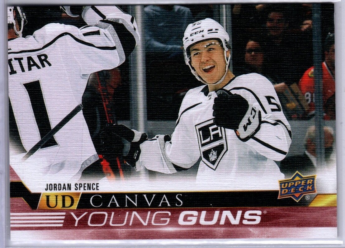 2022/23 Upper Deck Series 1 Jordan Spence Canvas Young Guns Card C115