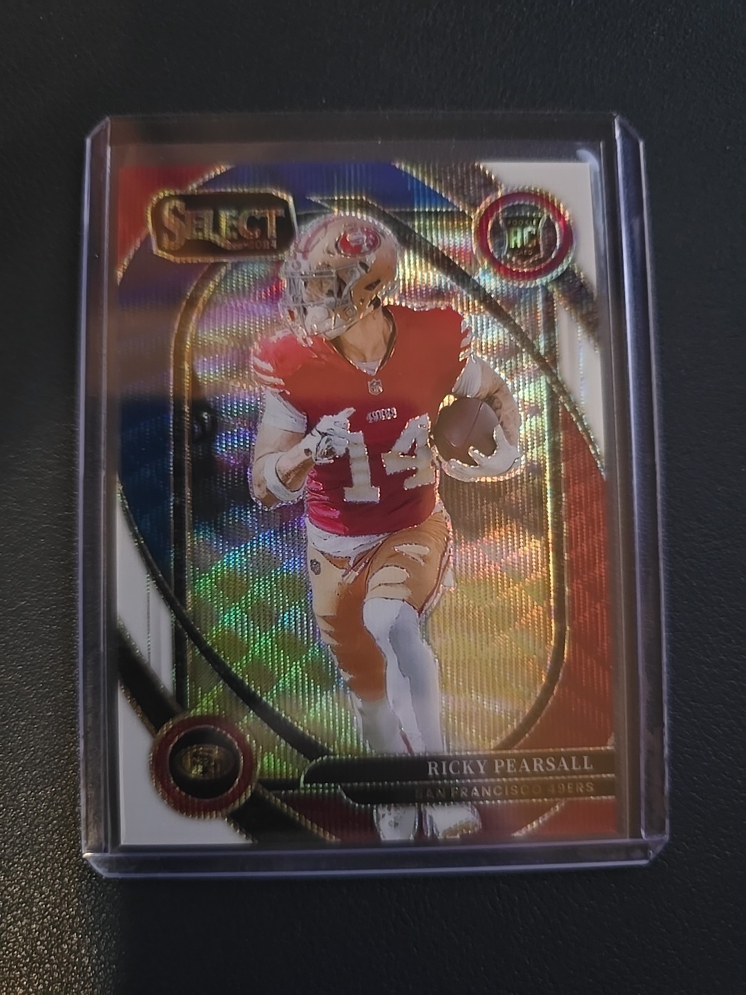 2024 Select Football Ricky Pearsall Club Level Tri Color Prizm 18/149 #295