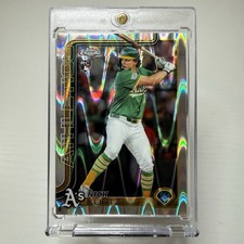 2025 Topps Chrome Update Nick Kurtz RC Ray Wave #USC178 Athletics ROY