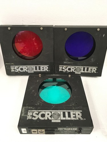 Lot of 3 Wybron The Scroller Color Changer Scrollers 7030-D FREE SHIPPING AS/IS