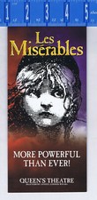 Les Miserables Andrew Lloyd Weber Queen's Theatre, Original Brochure/Flyer