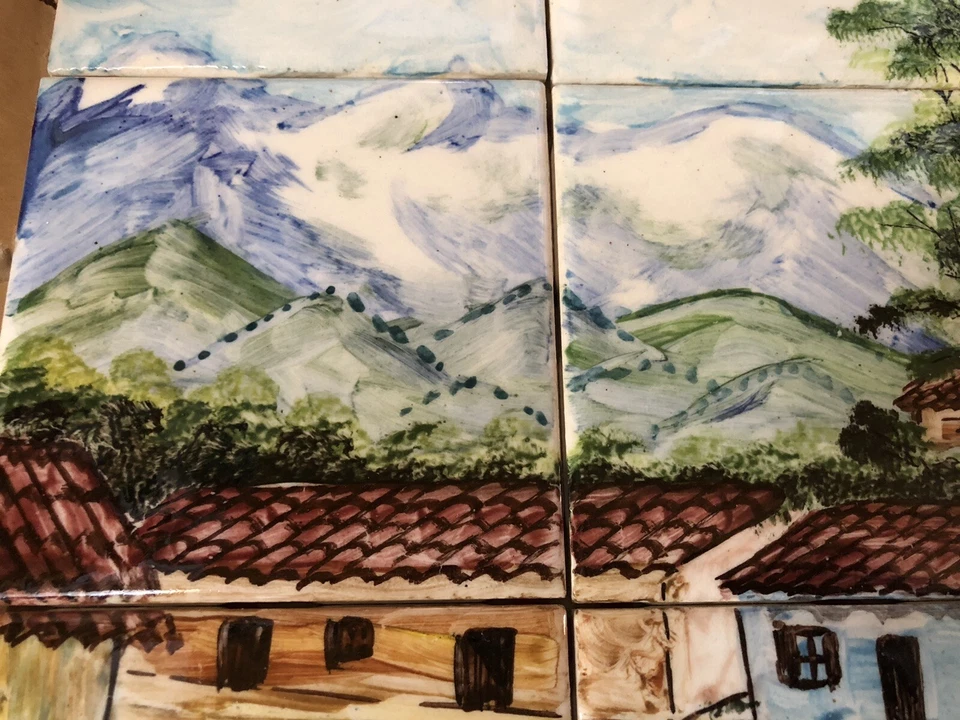 UNUSED 12 pc LAMOSA Monterrey Mexico Mural Tiles Magdelena Freize 17" x 13" - Image 2 of 4