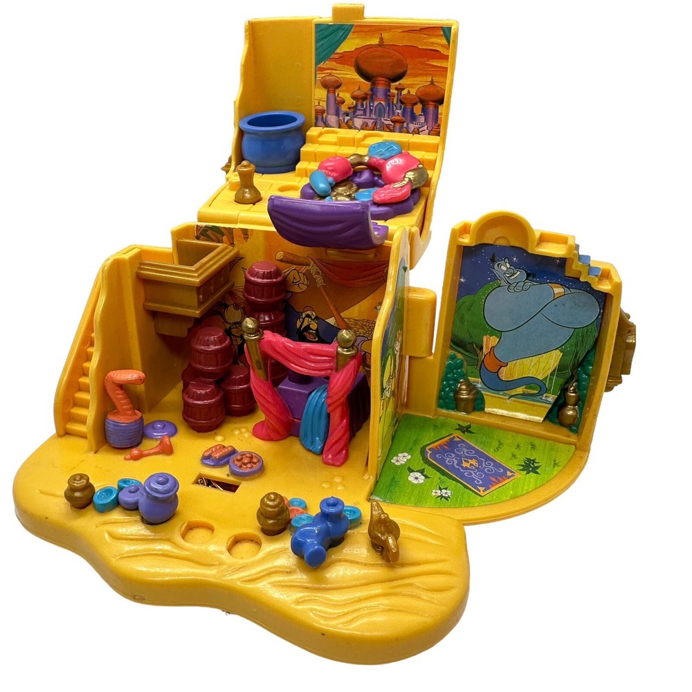 Disney Polly Pocket Aladdin Agrabah Marketplace 1995 Tiny Bluebird Collection