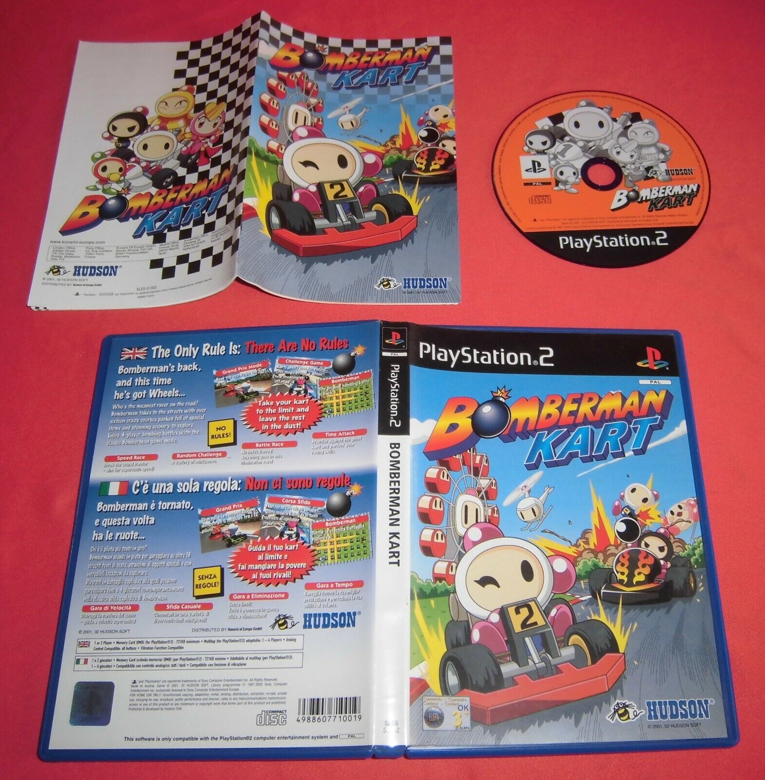 Playstation PS2 Bomberman Kart [PAL] PS Two NO CTR Crash Team Racing *JRF*