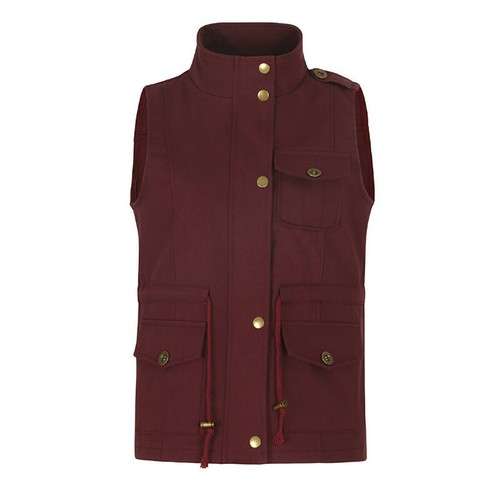 Women Cargo Vest Waistcoat Coat Jacket Top Military Sleeveless Outdoor Pockets - Picture 2 of 17