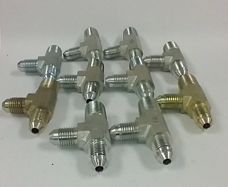 2605-04-04-04 1/4" JIC TO 1/4" JIC TO 1/4" JIC STEEL TEE FITTINGS (LOT OF 10) - Image 3 of 3