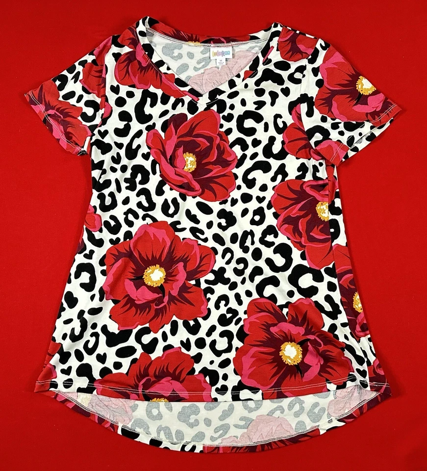 Lote De 11 Mujeres Tops XL LULAROE Estampado Floral Túnicas Camisas Vestido Floral Tigre Foto 2 de 4