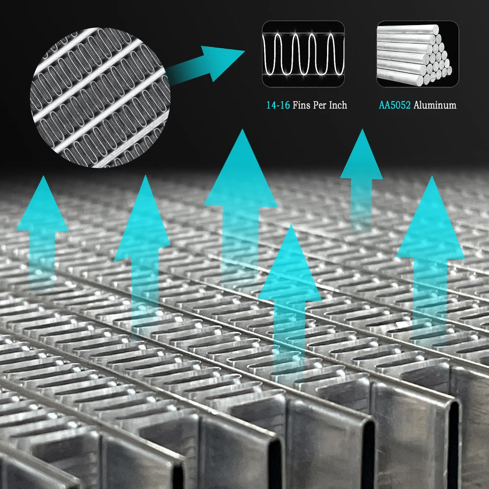 4ROW ALUMINUM RADIATOR For 1963-1968 65 CHEVY IMPALA /1964-1967 EL CAMINO MALIBU - Image 4 of 4