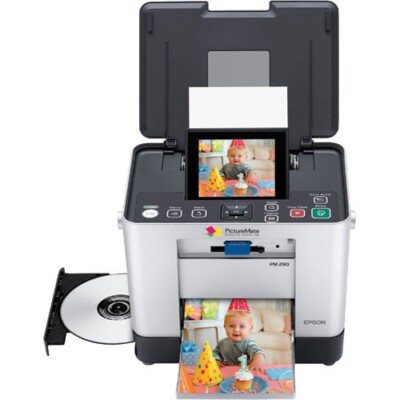 NEW EPSON PICTURE MATE PM290 INKJET PHOTO PRINTER W/CD BURNER