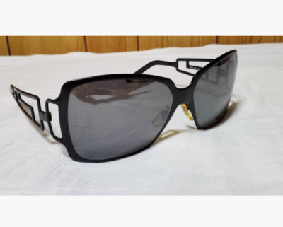 Versace Greca G Emblem Metal Frame Sunglasses Black Japan [Used]