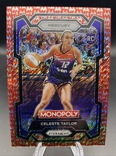 Celeste Taylor 2024 Panini Prizm Monopoly Red Millionaire Shimmer Rookie /100
