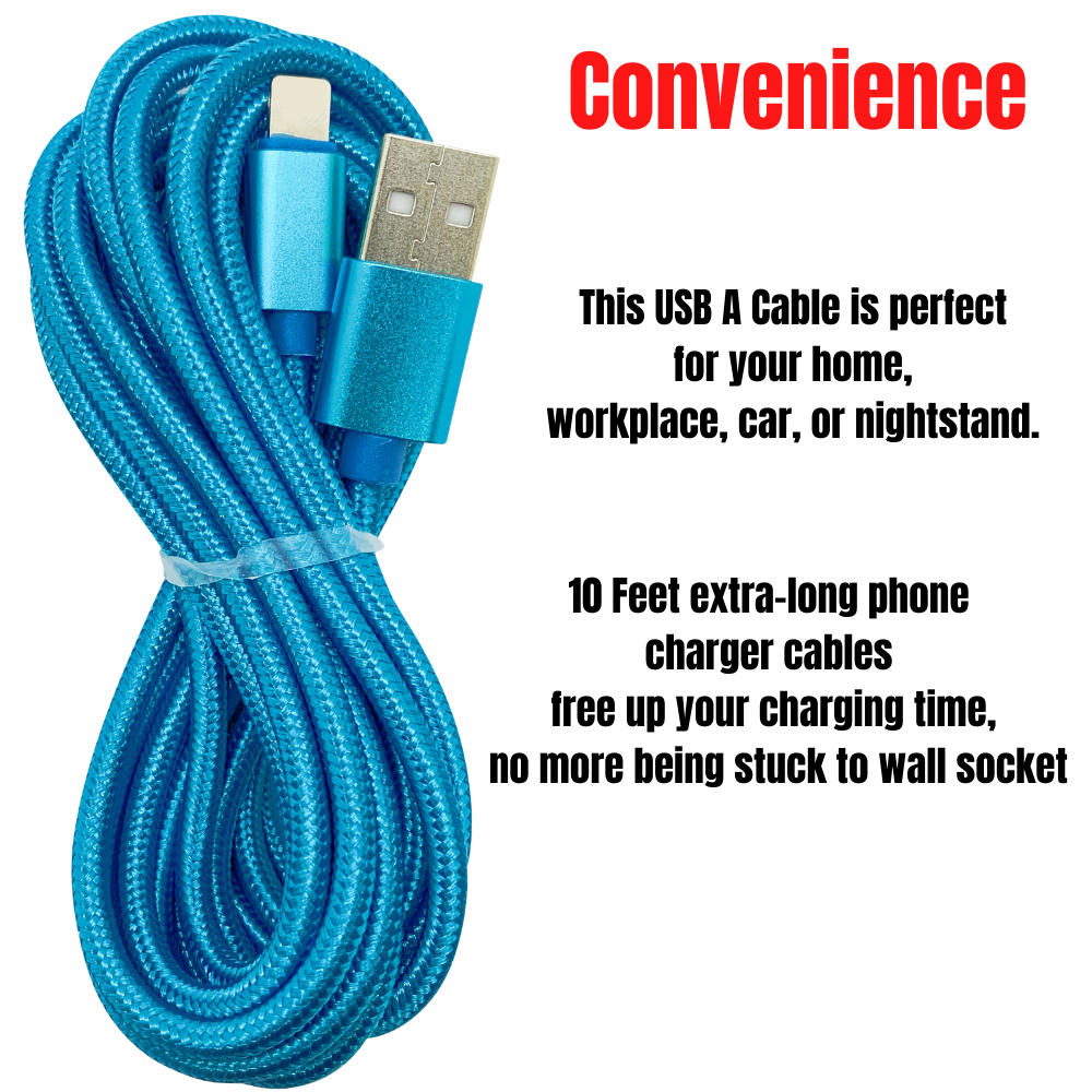 1/3Pack 10Ft For Apple iPhone 11 Fast Charging Cable Lot USB Charger  Cord