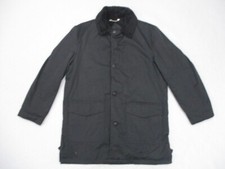 Vtg Towncraft Plus Penneys Mens Jacket Sz 42 Black Button Up Coat Sherpa Lined