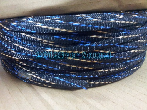 Altavoz de audio 5 metros funda de cable trenzada 6 mm manga expandible
