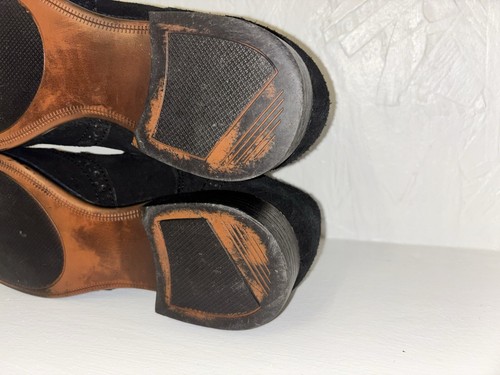 ASOS Black Faux Suede, Brogues Shoes - Size 9 - 第 9/11 張圖片
