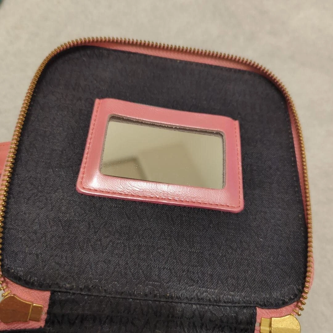 Borsa a mano VERSACE Vanity POACH ROSA Sun burst CHARM vintage RARA USATA GIAPPONE