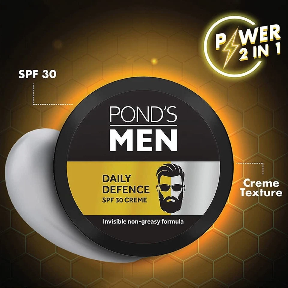 Crema facial Pond's Men Daily Defence FPS 30, 55 g (paquete de 1) + envío gratuito Foto 4 de 4