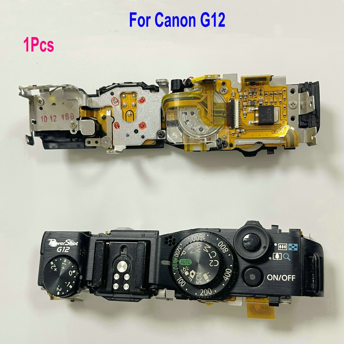 For Canon G12 Original Camera Top Cover Group Assy Unit