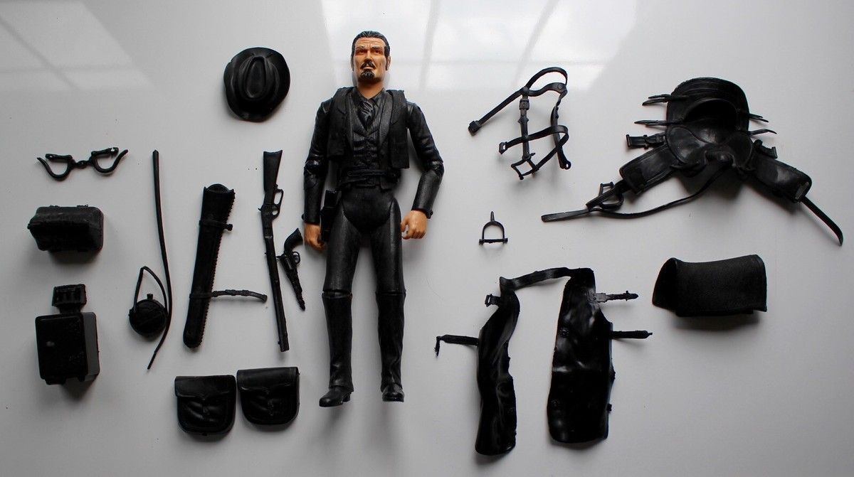 MARX JOHNNY WEST Vtg SAM COBRA RENEGADE BAD MAN with 17