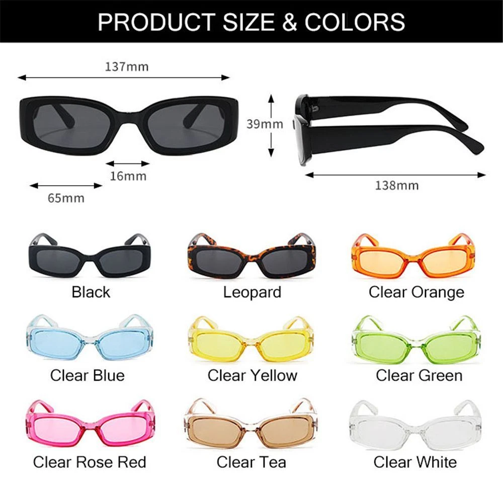 Eyewear 90s Sunglasses Rectangle Sunglasses Sun Glasses Chunky