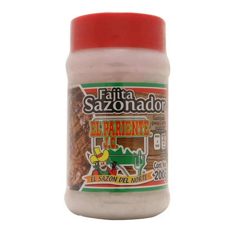 2 X EL PARIENTE BEEF FAJITA SAZONADOR SEASONING - FREE SHIP -2 BOTTLES 7oz EA -
