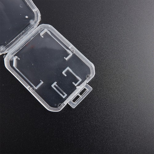 10pcsSd Card Case Transparent Standard SD SDHC Microsd Case Box Protector Hol WS - Picture 7 of 8