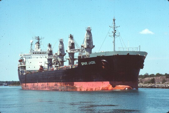 SHIP --- MV SPAR JADE (NEEBISH ISLAND MI) ORIGINAL SLIDE 07-08-98 4 T17-10