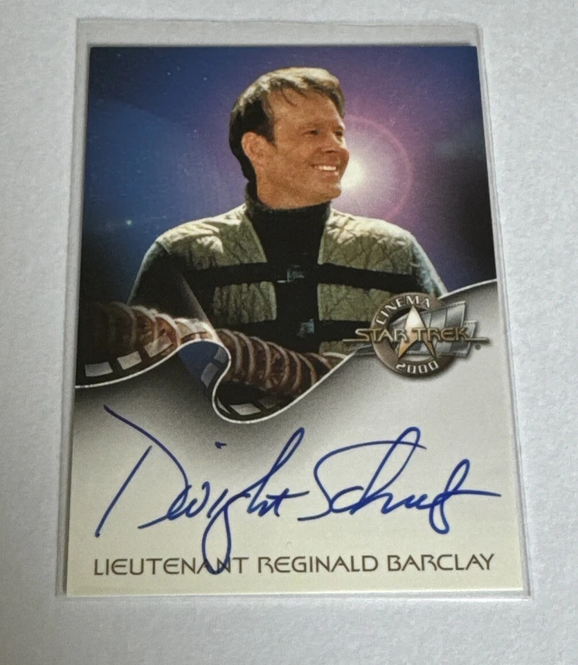 Star Trek Cinema 2000 autograph trading card A12 Dwight Schultz Reginald Barclay - Image 3 of 4