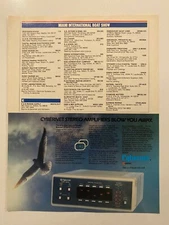 Cybernet Marine Stereo Amplifiers Graphic Equalizer Vintage 1985 Print Ad