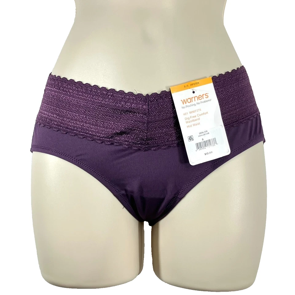 Nuevo con etiquetas Warner's S/5 Sin pellizcos, No Problems® Cintura cómoda sin excavación Hipster 5609J Foto 2 de 4