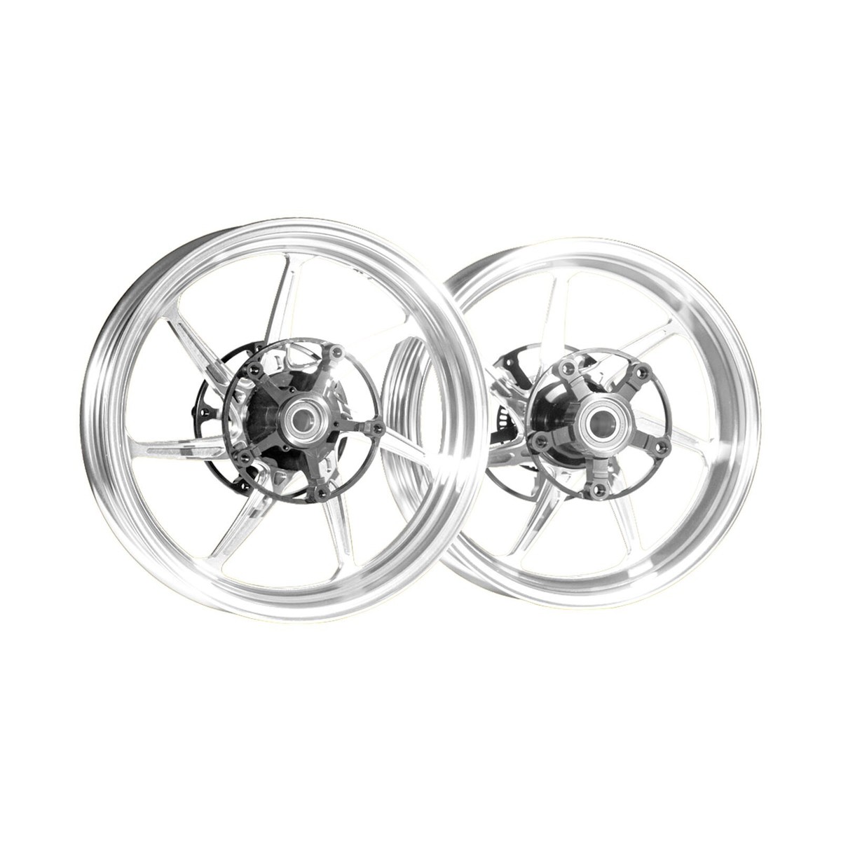 MOS TF07 Forged Alloy Wheels for Yamaha TMAX 560 2022-2024 Silver