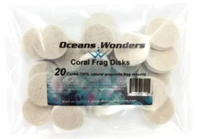 20  CURED REEF DISKS FOR LIVE CORAL FRAG PROPAGATION 