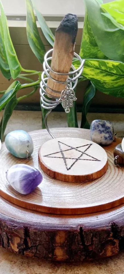 Spirale porta  Palo Santo  in Acciaio Artigianale 100% - Immagine 3 di 4