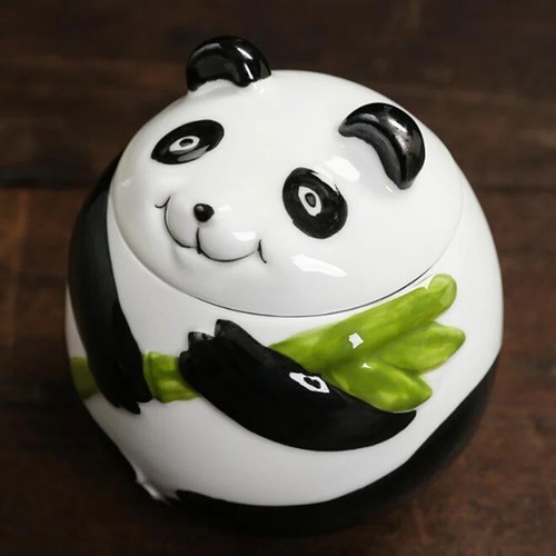 Moisture-proof Panda Tea Jar Cartoon Pattern Seasoning Storage Tank Souvenir - Picture 9 of 12