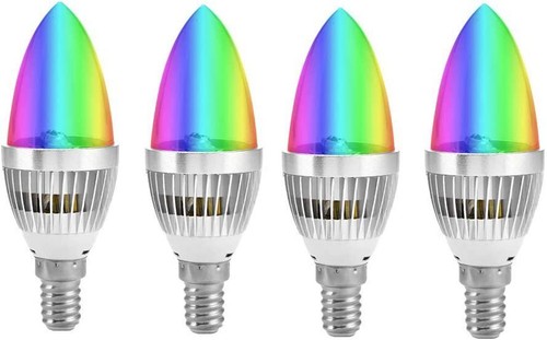 E14 16Color Candle LightLamp Dimmable LED 3W RGB Bulb Low power W/ControllerTool - Picture 3 of 8