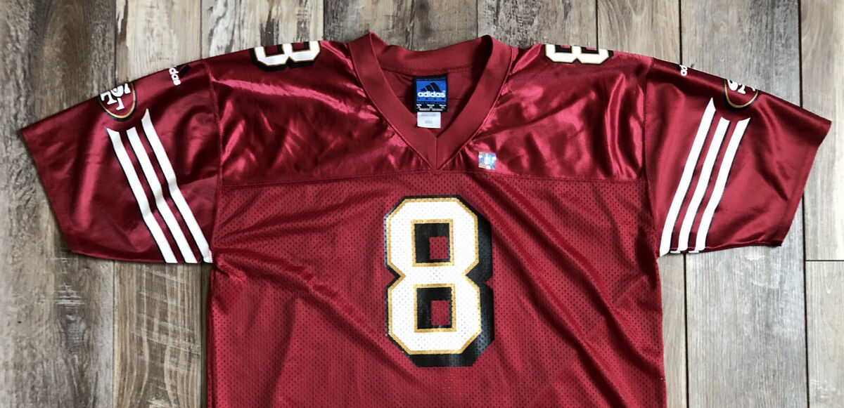 Steve Young #8 San Francisco 49ers Jersey Red adidas Size XL