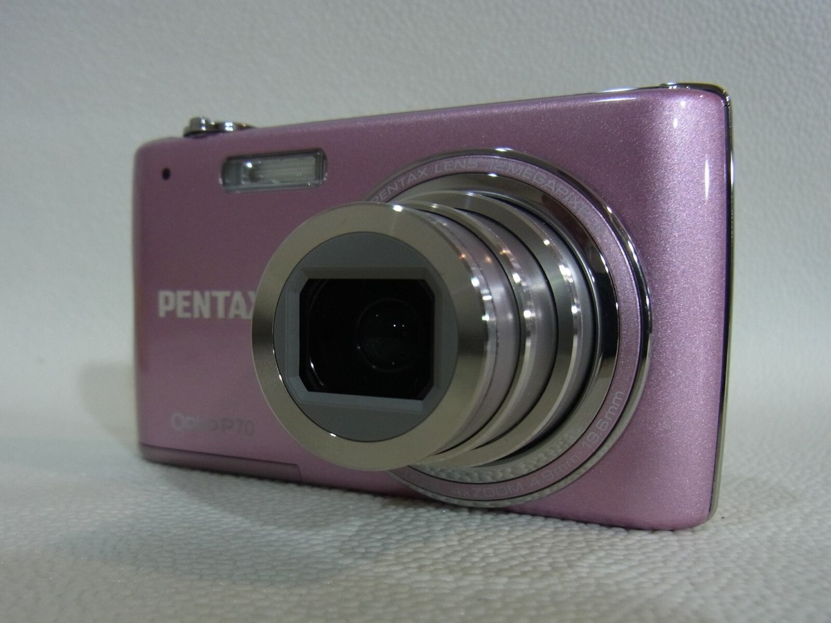 PENTAX Optio P70,Pink,12MP, 4x,f/2.6, 2.7in Excellent from JAPAN