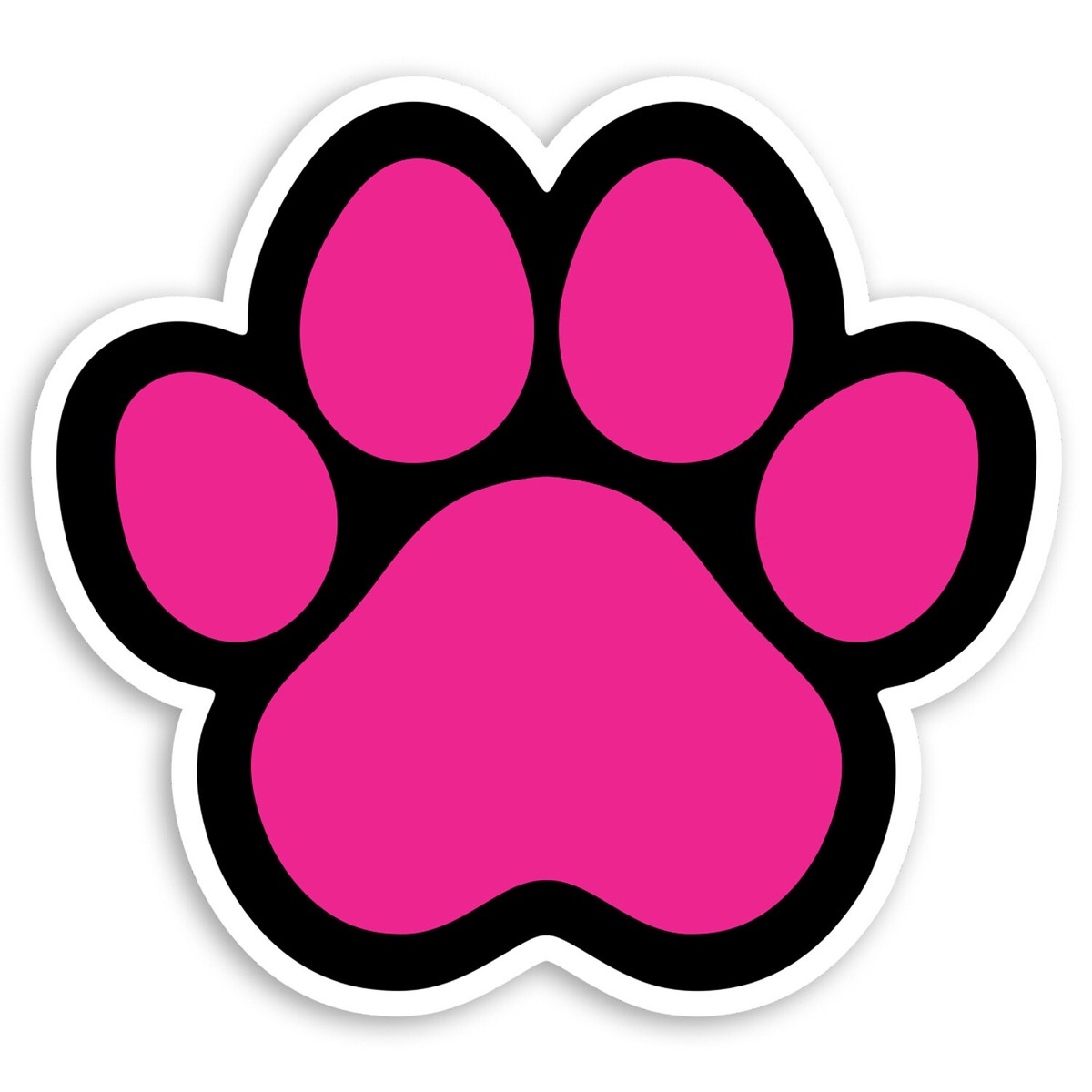 Pink Paw Print Decals New Crystal Dog Paw Print Car Stickers Bling