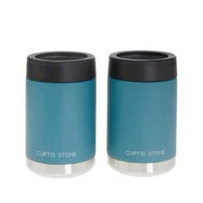 Curtis Stone Set of 2 12 oz. Double-Wall Insulated Coozies Refurbished