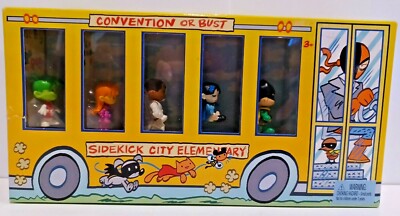 San Diego SDCC 2012 EXCLUSIVE DC Comics Mattel DCU Teen TINY TITANS BUS SET New