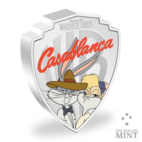 2023 Niue Warner Brothers Looney Tunes Mashups Casablanca 2oz silbersichere Münze - Bild 1 von 8