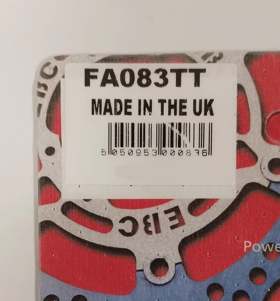 Pastillas de freno de disco delanteras de carbono EBC se adaptan a KAWASAKI AR50/AR80 (1981 a 1997) Foto 3 de 4
