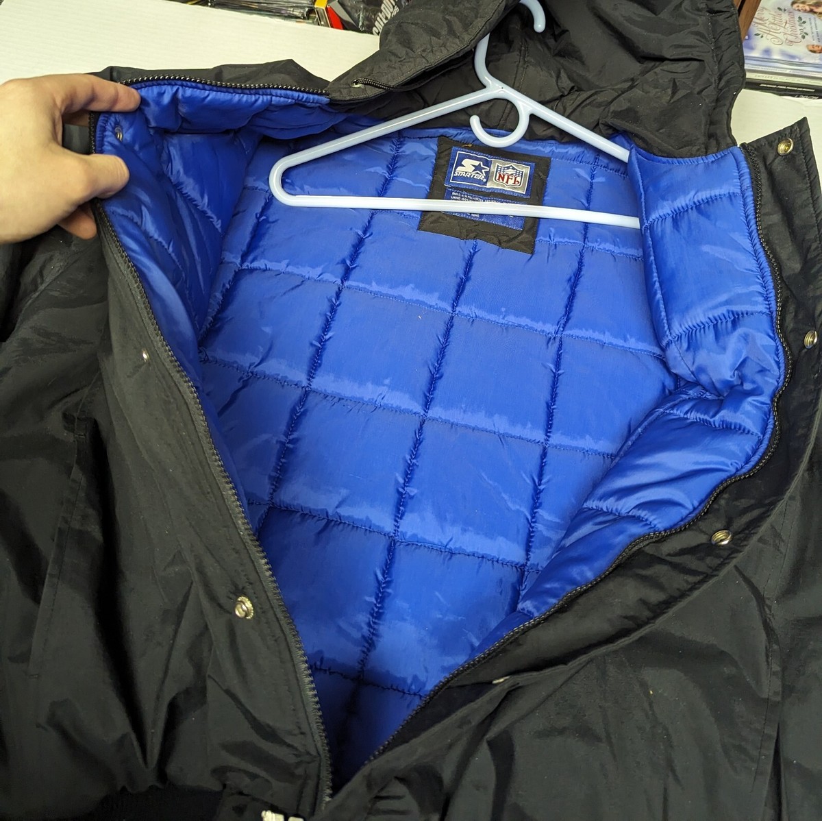 Buffalo Bills NFL Heavy Starter Black Winter Jacket Cost Buffalo Bills NFL Heavy Starter Black Winter Jacket Cost